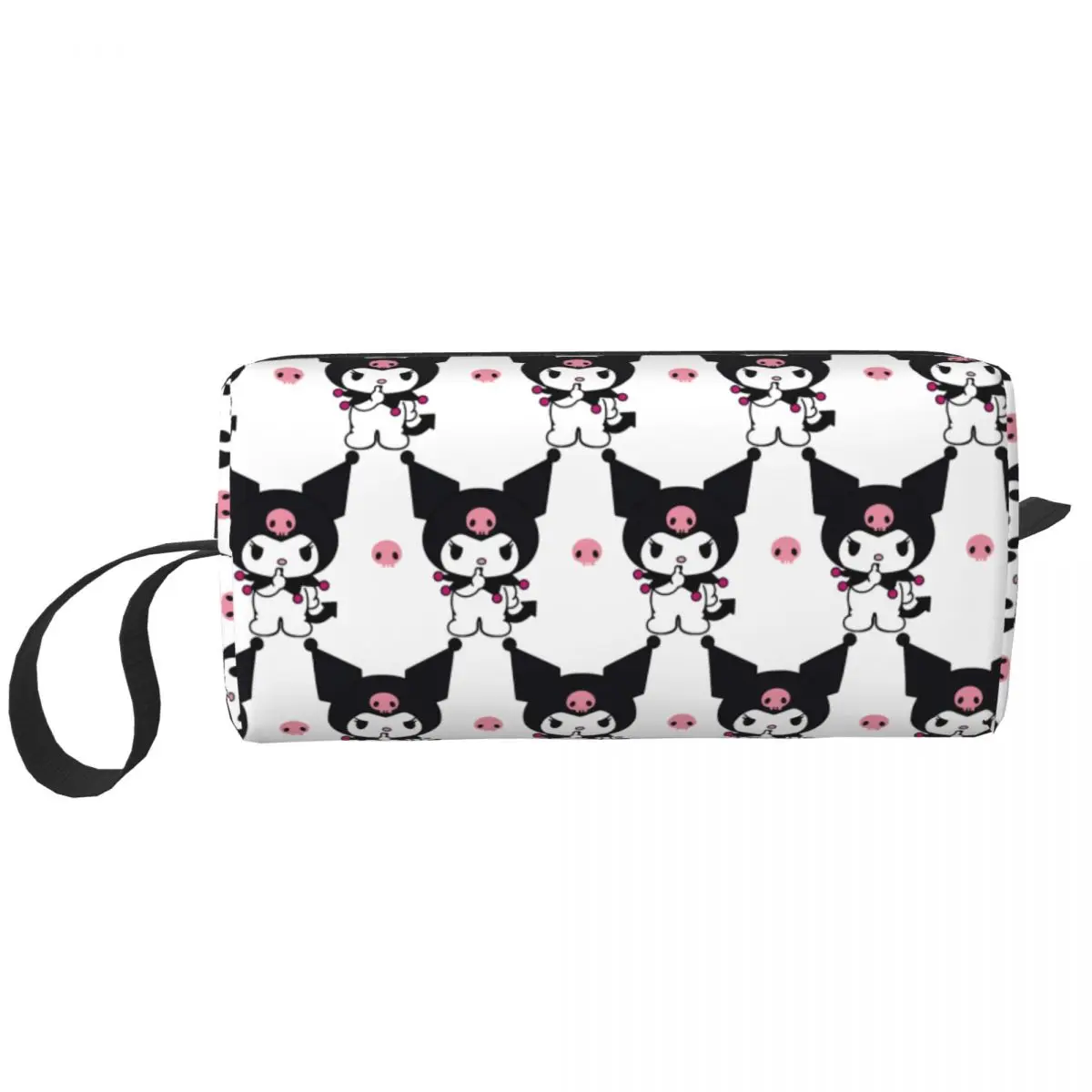 Kawaii Kuromi Makeup Bag Pouch Cosmetic Bag for Men Women Sanrio Merch Toiletry Bags Accessories Organizer