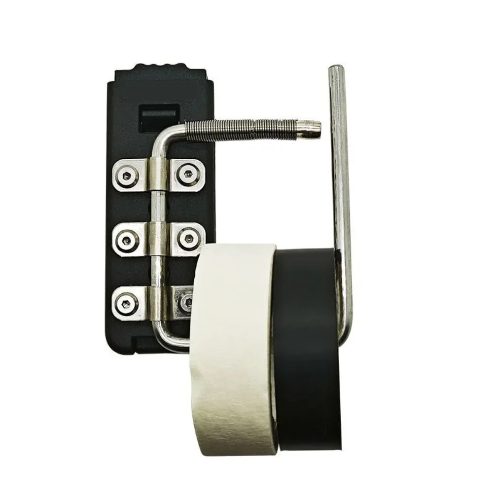 Tragbarer Schnellhaken mit Klebeband, Gürtelschnalle, faltbar, aus Edelstahl und Nylon, für Elektriker, als Geschenk für Männer – Detail 1