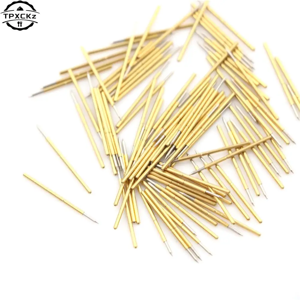 3A Stainless Steel Spring Test Probe Pogo Pin P50-B1 Dia 0.5mm Length 16.35mm Wholesale 100Pcs/Bag