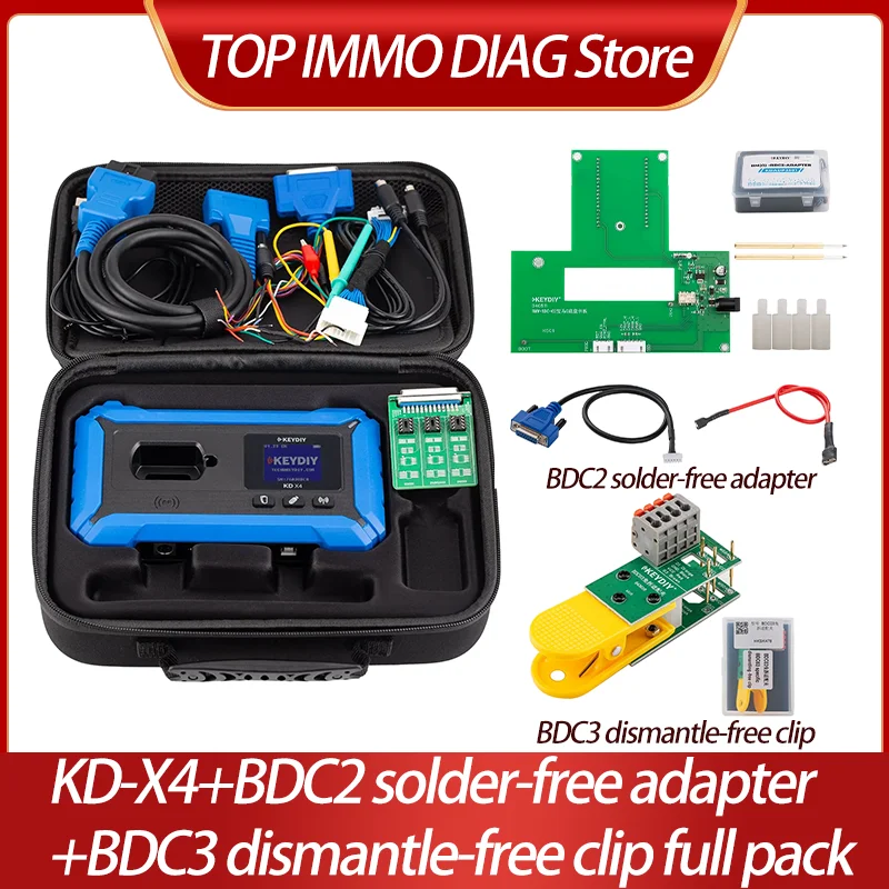 KEYDIY KD-X4 5-in-1 Key Programmer BDC2 BDC3 Full Pack Combine Max Mate Mini Prog for Key Recognition/Generation/Copying/Prog
