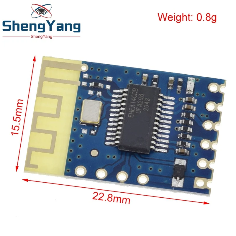 JDY-62A Mini Antenna BLE Bluetooth Stereo Audio Dual Two Channel High Low Level Board Module For Arduino For IOS Automatic Sleep