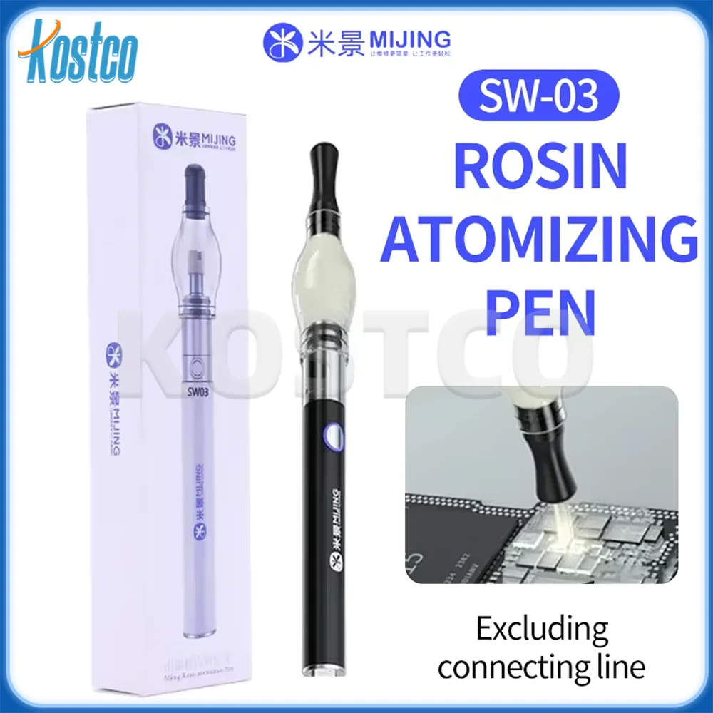 Mijing SW-03 Rosin Atomizer Short Circuit Detector Motherboard Sprayer Adapter Flux Pen Repair Tool No Need Soldering Iron