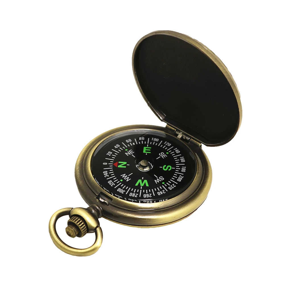 

Pocket Watch Compass Survival Camping Gear Mountaineering Buckle Adventure Outdoor