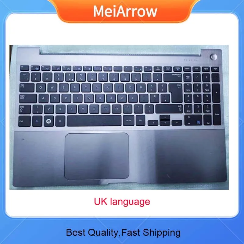 

Новый/org упор для рук для SAMSUNG ЖК-дисплей 15,6 дюйма NP700Z5 NP700Z5A NP700Z5B NP700Z5C упор для рук британская клавиатура верхняя крышка тачпад
