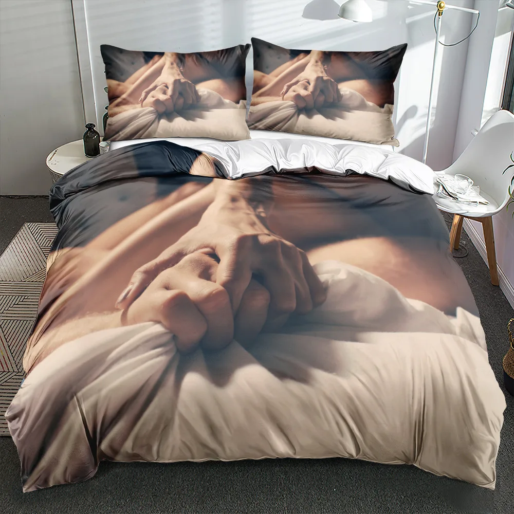 2/3pcs bedding set Digital Print Comfortable Duvet Cover for Home Bedroom Decoration, 1 Duvet Cover and 2pillowcase with Zippers