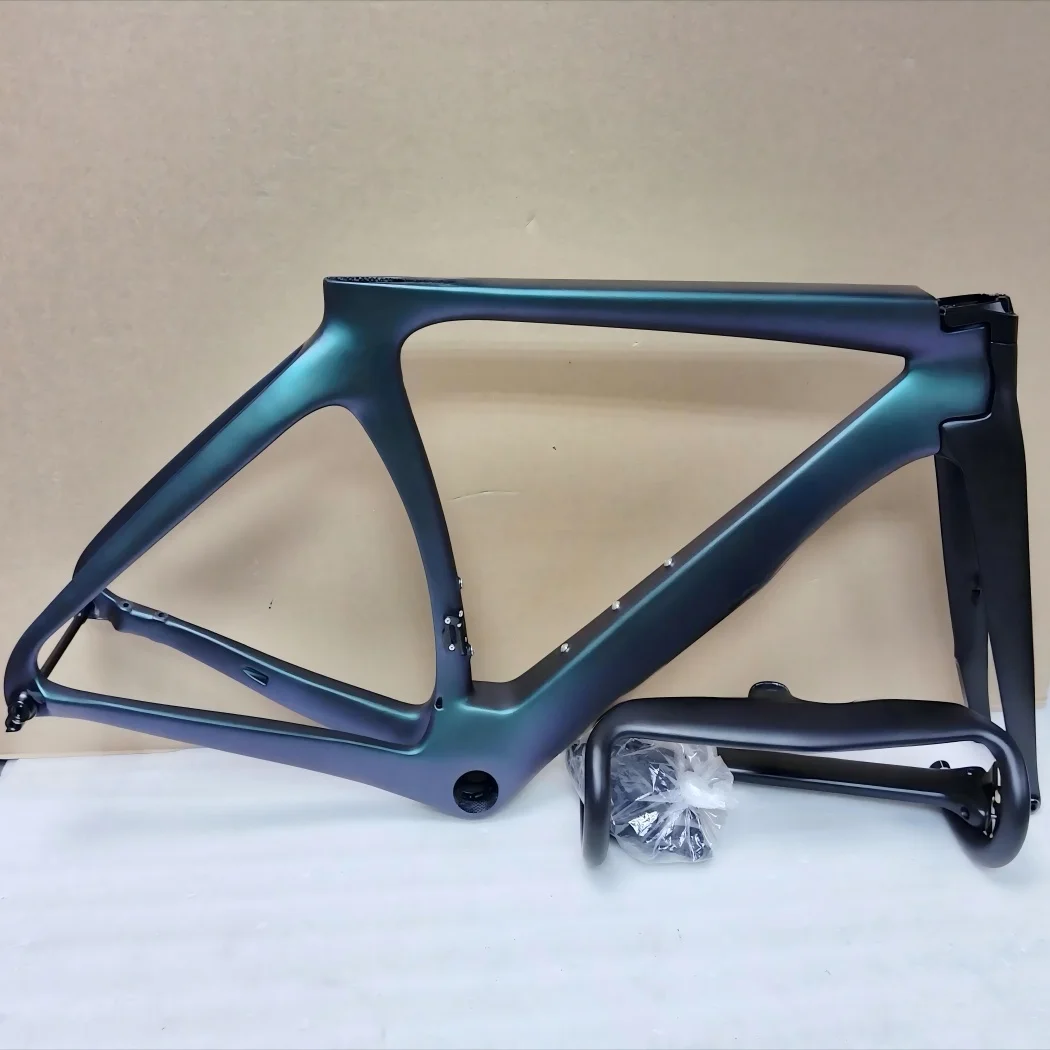 Z5 Carbon Road Frame Disc Brake SA8 Color Carbon Fiber Road Bike Frame Racing Bicycle Frame + Handlebar + Front Fork+ Seat Post
