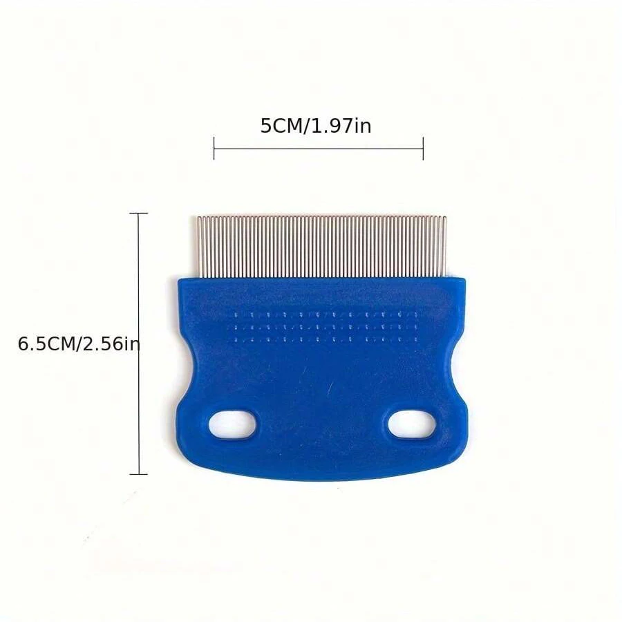 4Pcs/6Pcs Pet Comb Flea Comb Fine-Toothed Needle Comb Cat and Dog Tear Stain Comb Chin Comb Face Comb Pet Comb Needle Comb Set
