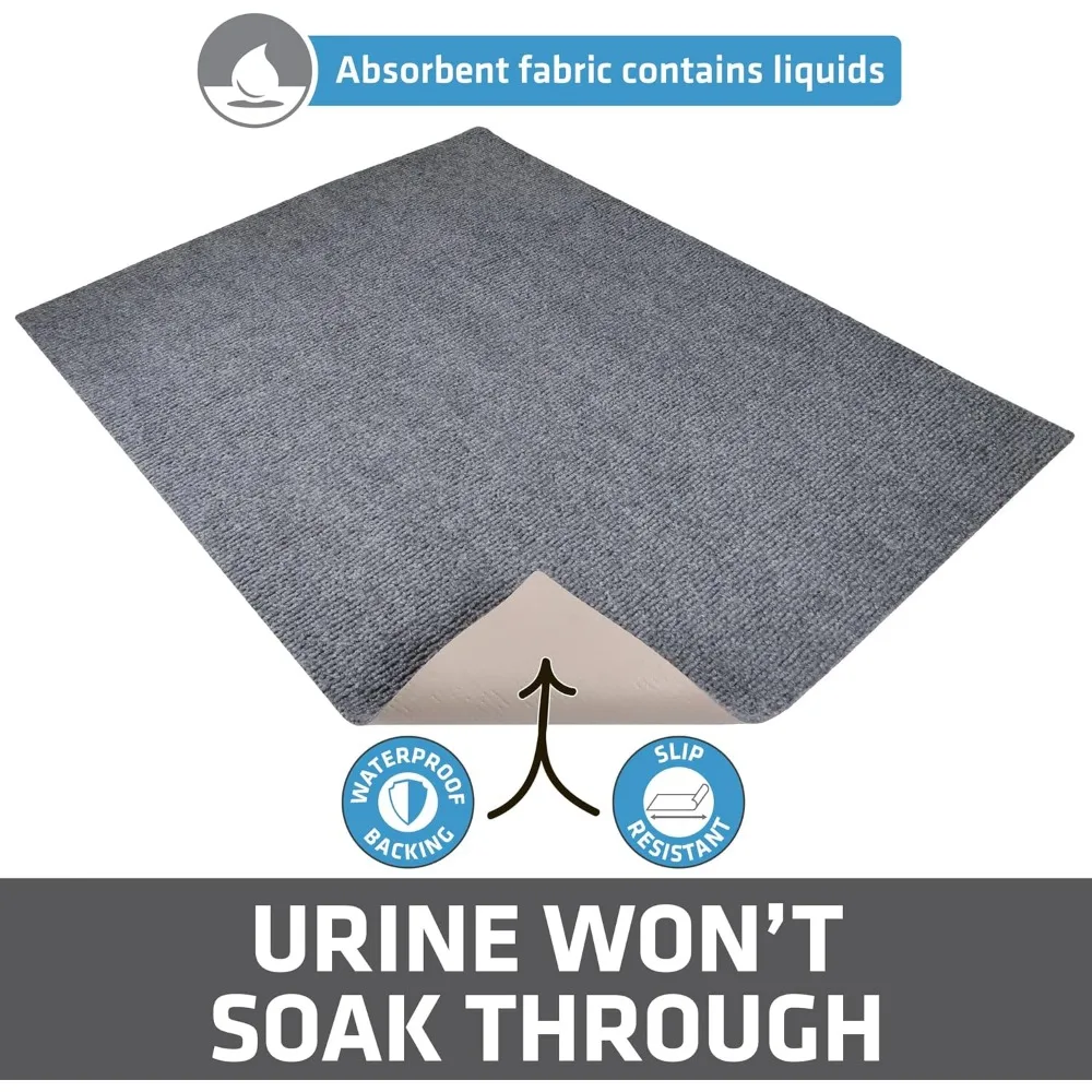 Cat Litter Box Mat - Waterproof, Absorbent, Soft, Jumbo XXL Size, Protects Floors view 4