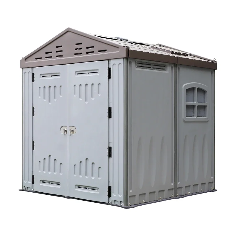 New Prefab Modular House Tiny Resort Shed Outdoor Tool Storage Bin Homes Smart Plastic Storage Shed For Sale