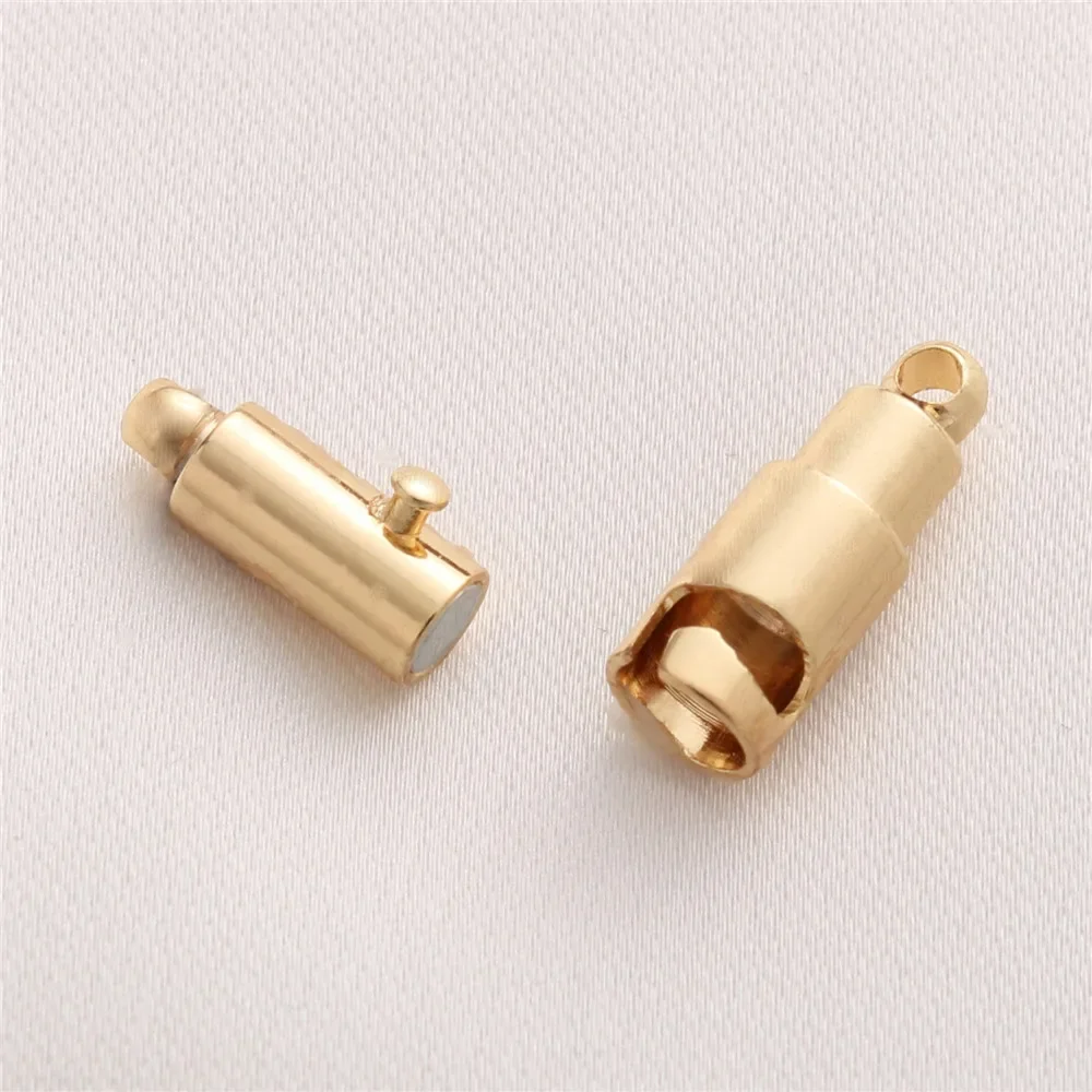 

14K Gold-plated Safety Magnetic Buckle Anti Drop Magnetic Buckle Buckle Connection Buckle DIY Bracelet Necklace Accessories