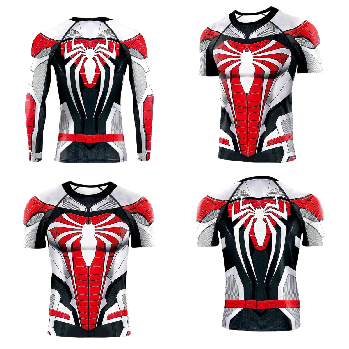 Spider Man Fitness T-shirt  Long Sleeve Cosplay Costume Superhero Tight Fitting Clothing Sports Training Fitness Tops Man Gift