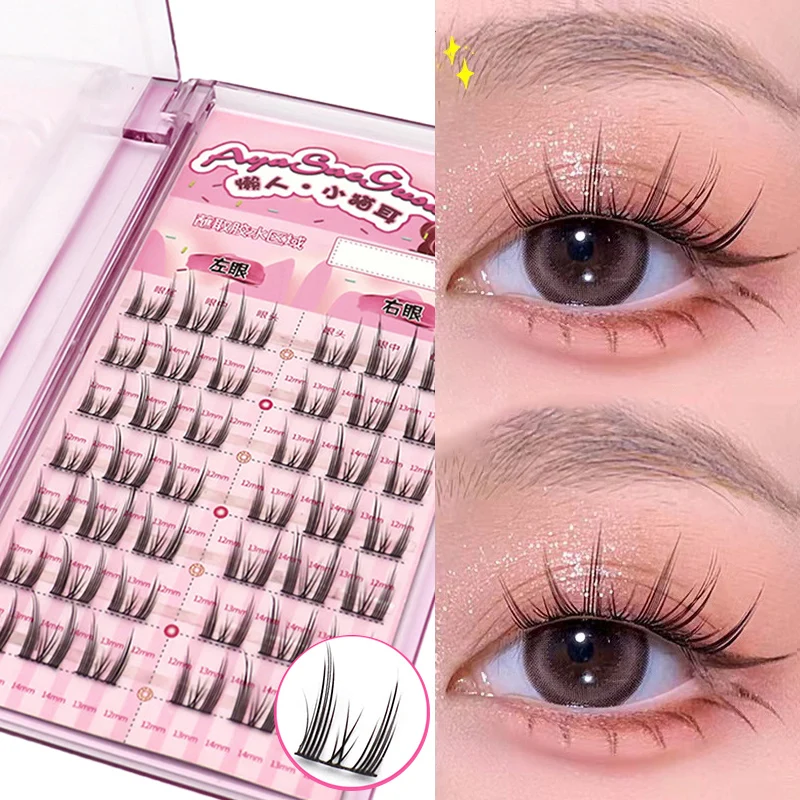 

7Rows Manga Lash Eyelash Book High Quality Cluster Lashes Manhua Eyelashes Elf Makeup Strand Eyelashes Y2K Eyelashes Extension