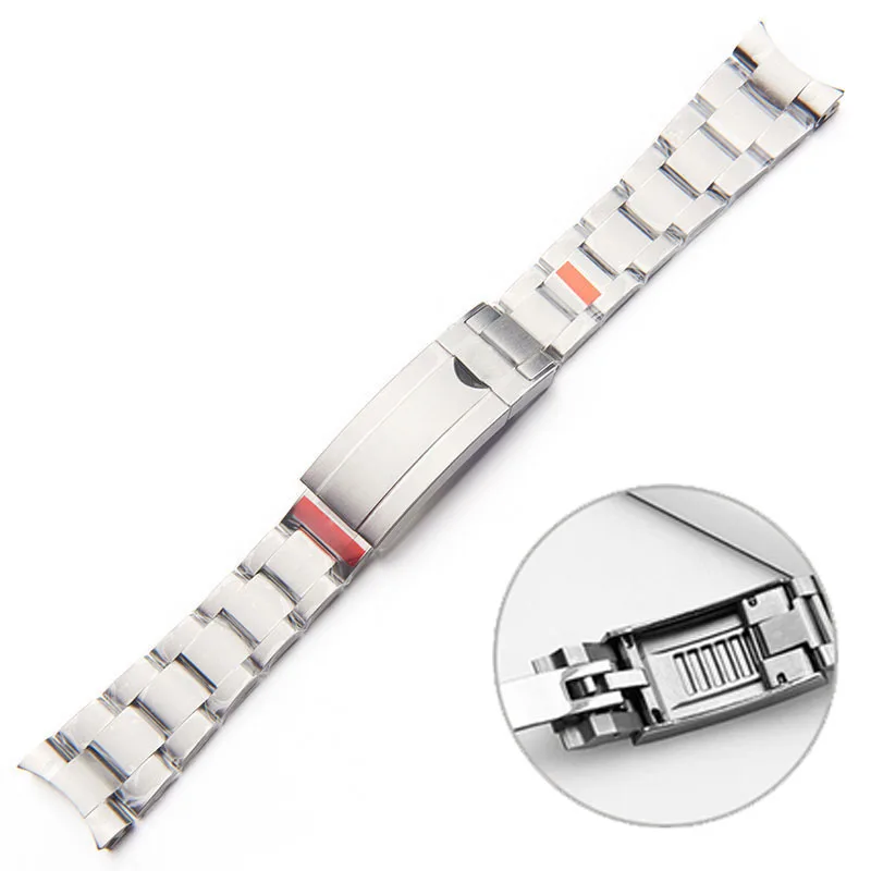 

For Oyster Bracelet 904L Stainless Steel Watch Band for Rolex SUBMARINER DAYTONA SUP GMT Men's Watch Bracelet Metal Strap 20mm