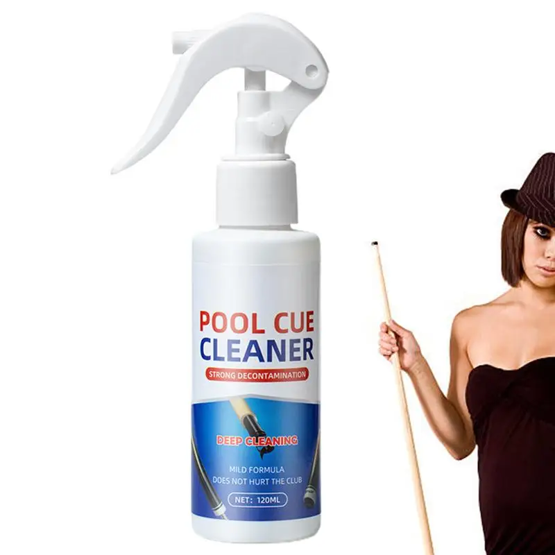 Pool Cue Shaft Cleaner Powerful Billiard Cue Cleaning Agent 120ml Stain Removal Spray Decontamination Solution For Billiards