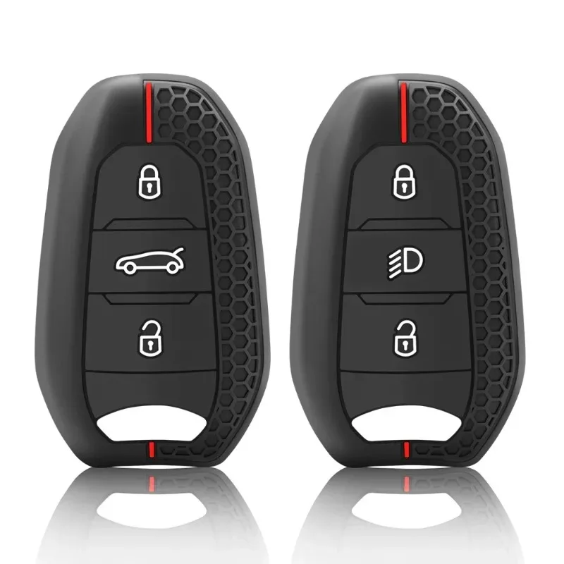 Car Remote Key Case Cover Key Fob Holder for Peugeot 408 508 3008 2008, Citroen C4L C3 C5 C6 C4 Aircross Cactus Picasso