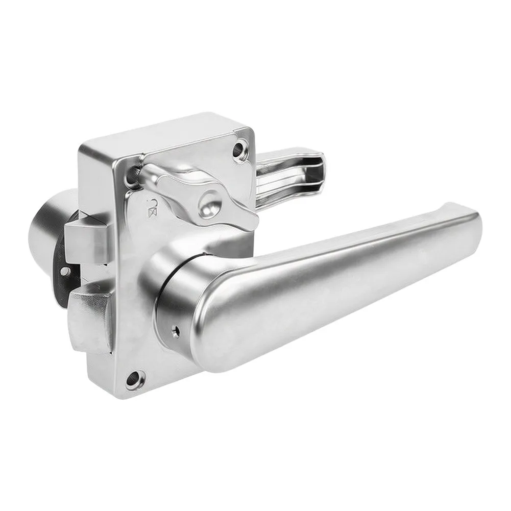 RV Toilet Door Lock Bathroom Door Lock RV Boat Latch Handle Knob Locks Security Interior Door Hardware For Camper