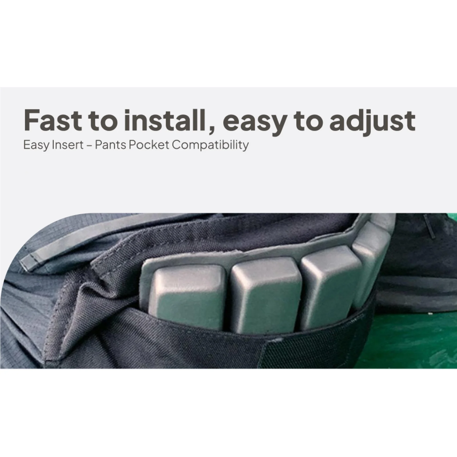 Ergonomic Knee Support Pads for Work EVA Cushion Insert for Carpentry Gardening Roofing Stocking Concrete Labor