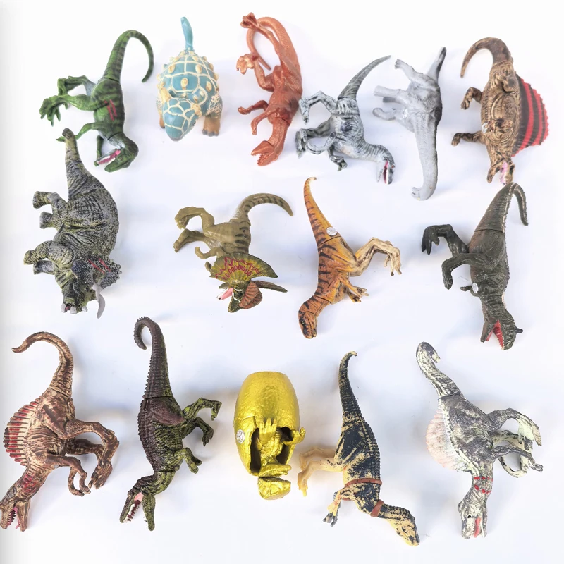 

Original Assembly 5-9cm In My Pocket Dinosaur Dino Triceratops Velociraptor Pterodactyl Figure Model Collection Toy Gift