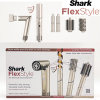 Shark HD430 FlexStyle Negative Ion Hair Dryer&Air Styler Wrap,5-in-1 Airwrap Brush & Multi-Styler With Auto-Wrap Hair Curlers