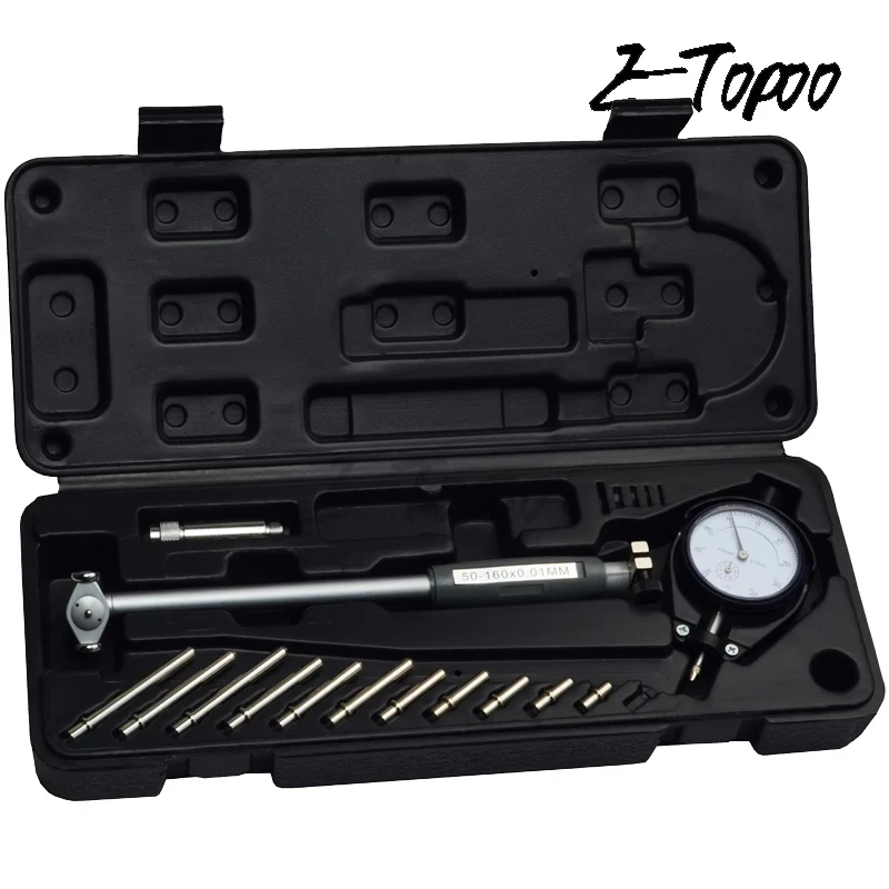 2" - 6" 0,001" Diepe motorgatmeting 50-160 mm 0,01 mm meetklok met meetklok
