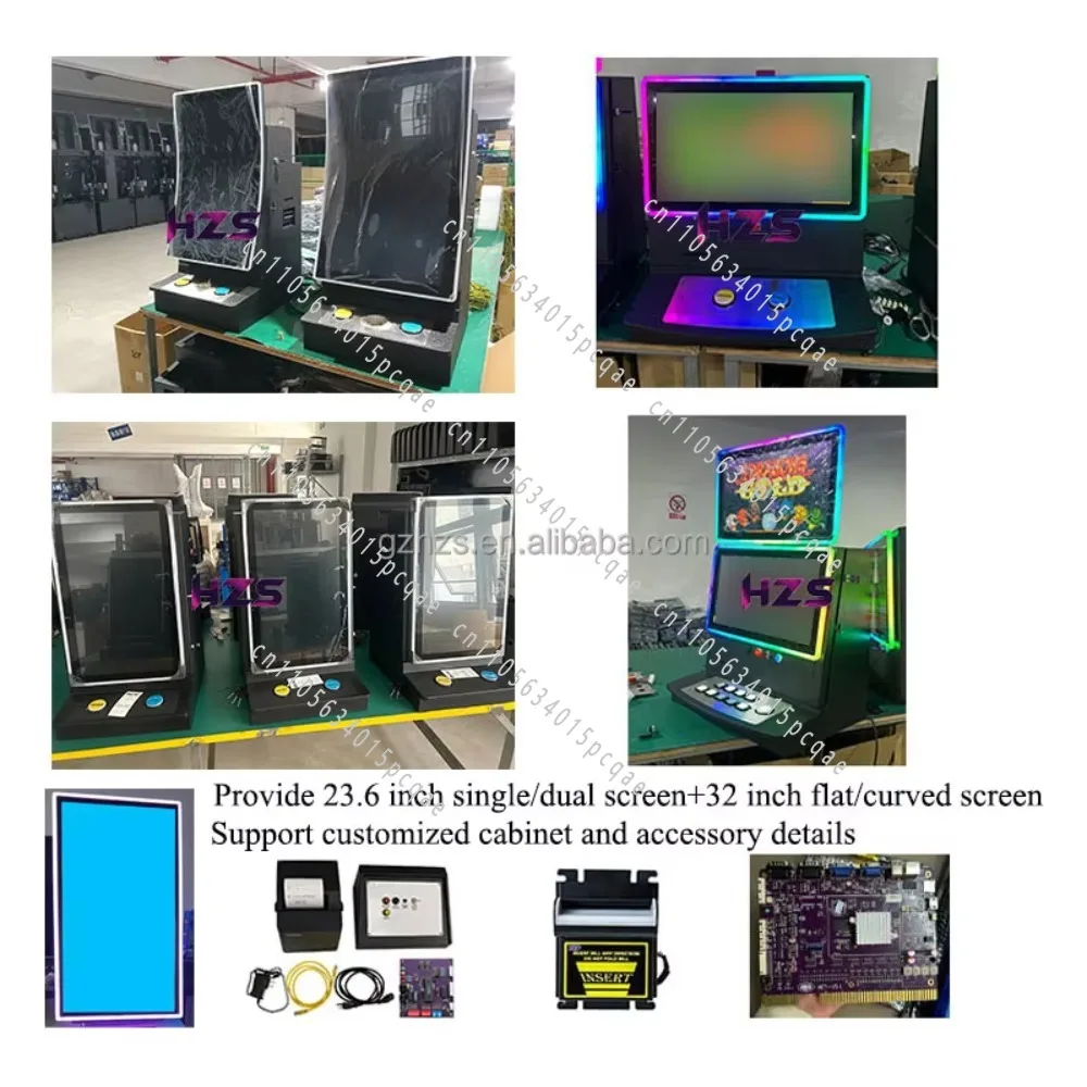 New 23.6-inch Touch Screen Table Game Cabinet Coin Bar Game Room Desktop