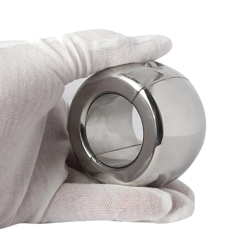 Nuevos anillos de acero inoxidable para pene, ensanchador de bolas de testículos, colgante de Metal para escroto, anillo para pene masculino, Juguetes sexuales para adultos BDSM para hombres