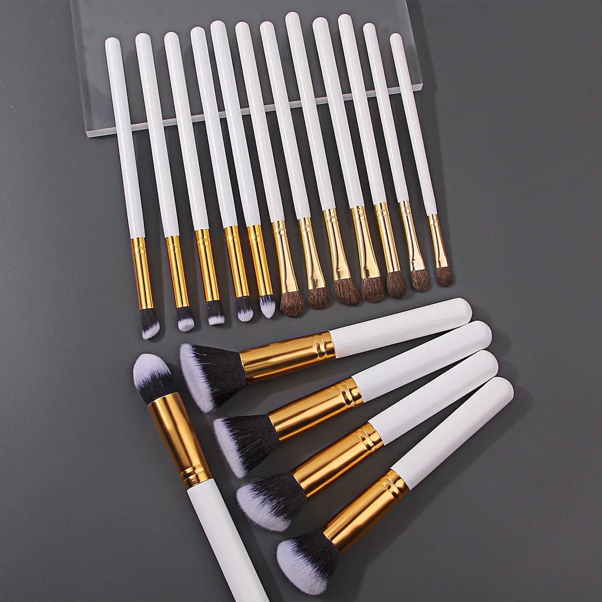 17-piece woodblock soft makeup brush set, loose brush, contouring brush, eyeshadow brush, multi-purpose beauty tools