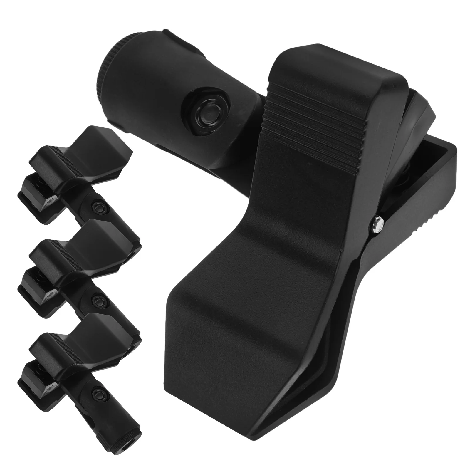 

4Pcs Universal Microphone Clip Durable Plastic Iron Mic Holder Clamp for Wireless Wired Mic Concert Ktv Stage Microphone Clip
