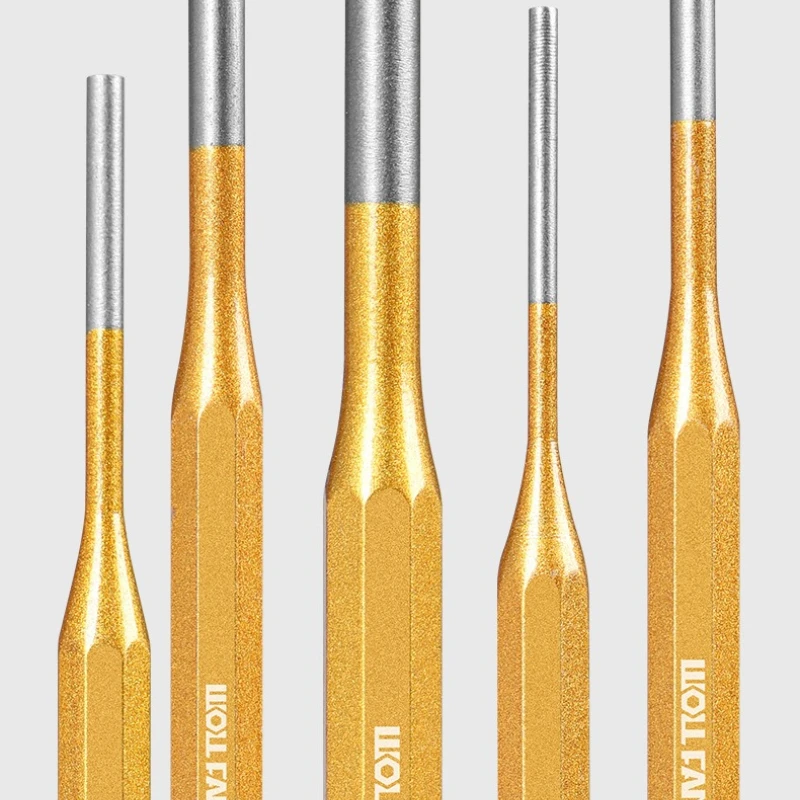 Professional Grade Cylindrical Punch Percussion Punch Pin Punch Needle Ejection Punch Fitter Punch Round Chisel 3-8mm