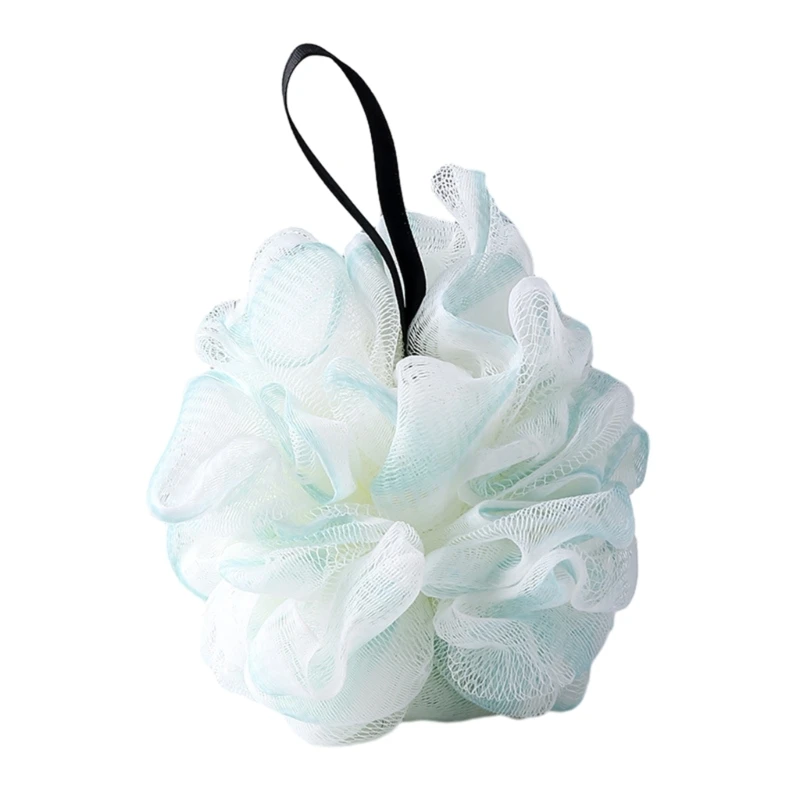 Двусторонняя щетка для ванны из пены с люфой и длинной ручкой, мягкая отшелушивающая ткань для чистки спины, массаж, мышц