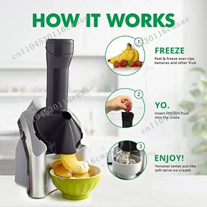 Electric ice cream fruit smoothie machine ice cream making machine homemade ice cream machine