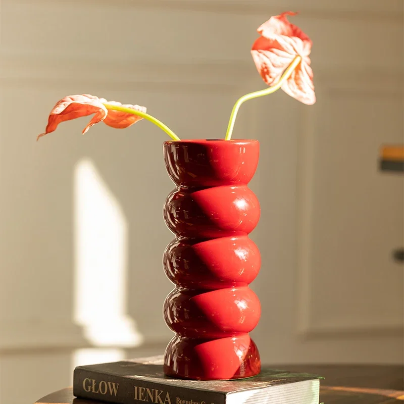 Medieval vase Nordic ins ceramic art flower ware designer decorative ornament