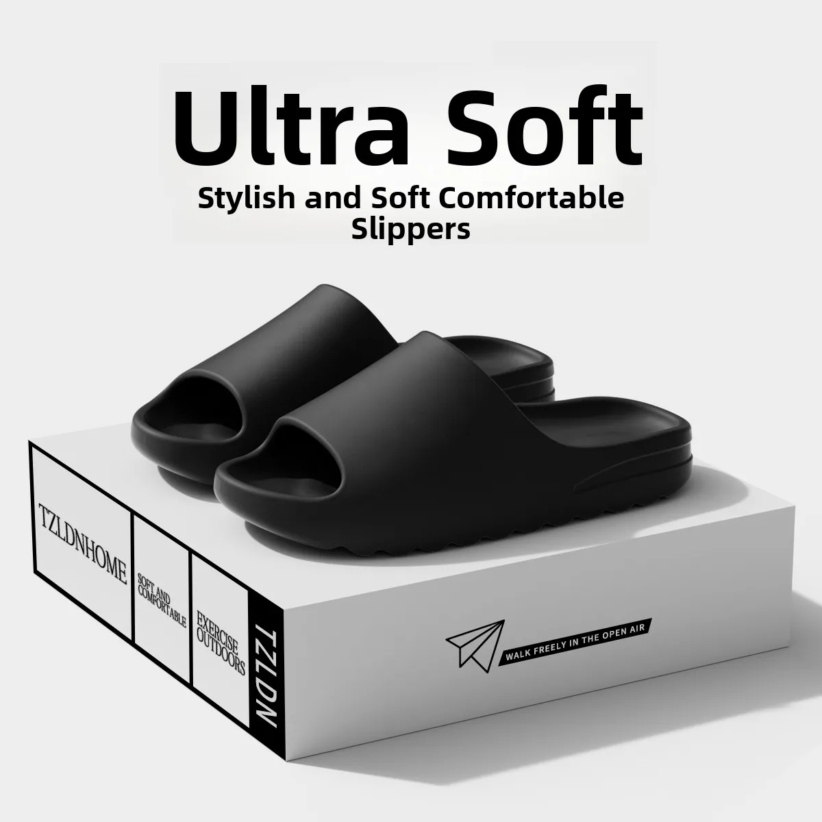 Summer Thi Bot Outdoor Men's Slippers Soft Sole nut ell Faionable Flat Heel Waterproof EVA Couples Sandals