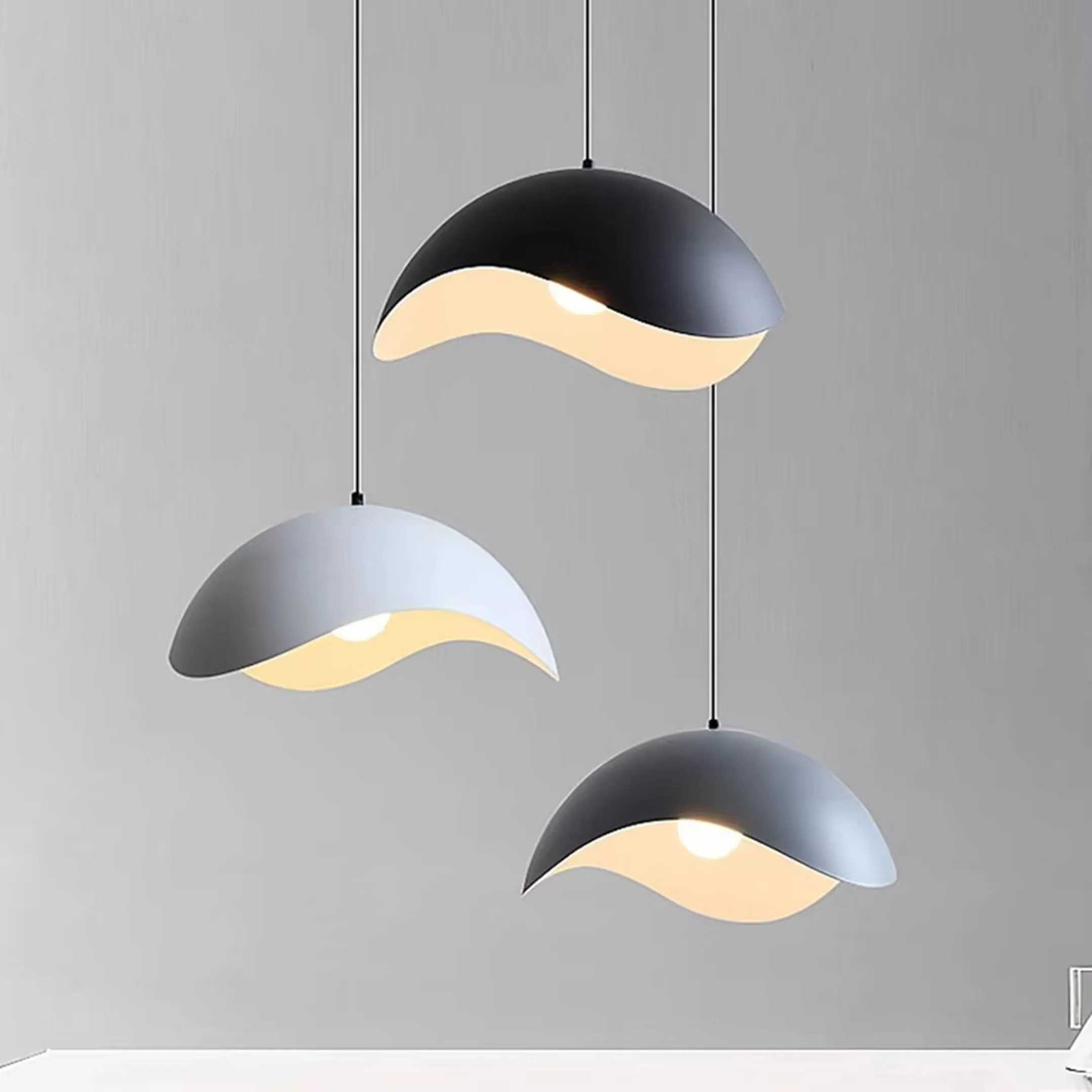Nordic simple E27 multi-color chandelier ceiling hanging lamp suitable for home bedroom living room dining table decoration ligh