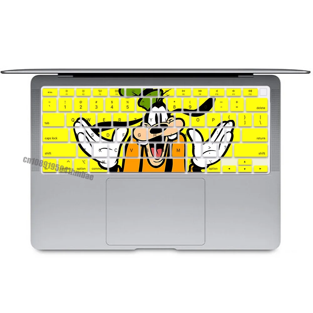Puppy Goofy Goof US Layout Color Print Soft Silicone Keyboard Cover For Macbook 2020 Air A2179 A2337