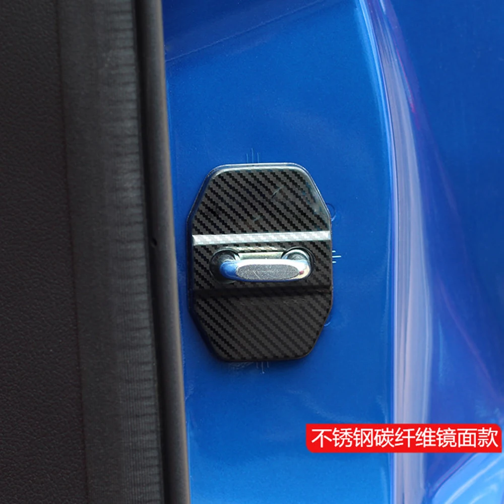 4pcs/set For Haval F7 F7X 2019 2020 Door Lock Protective Cover Interior Protection Trim Sticker Anti-Rust Car Accessories