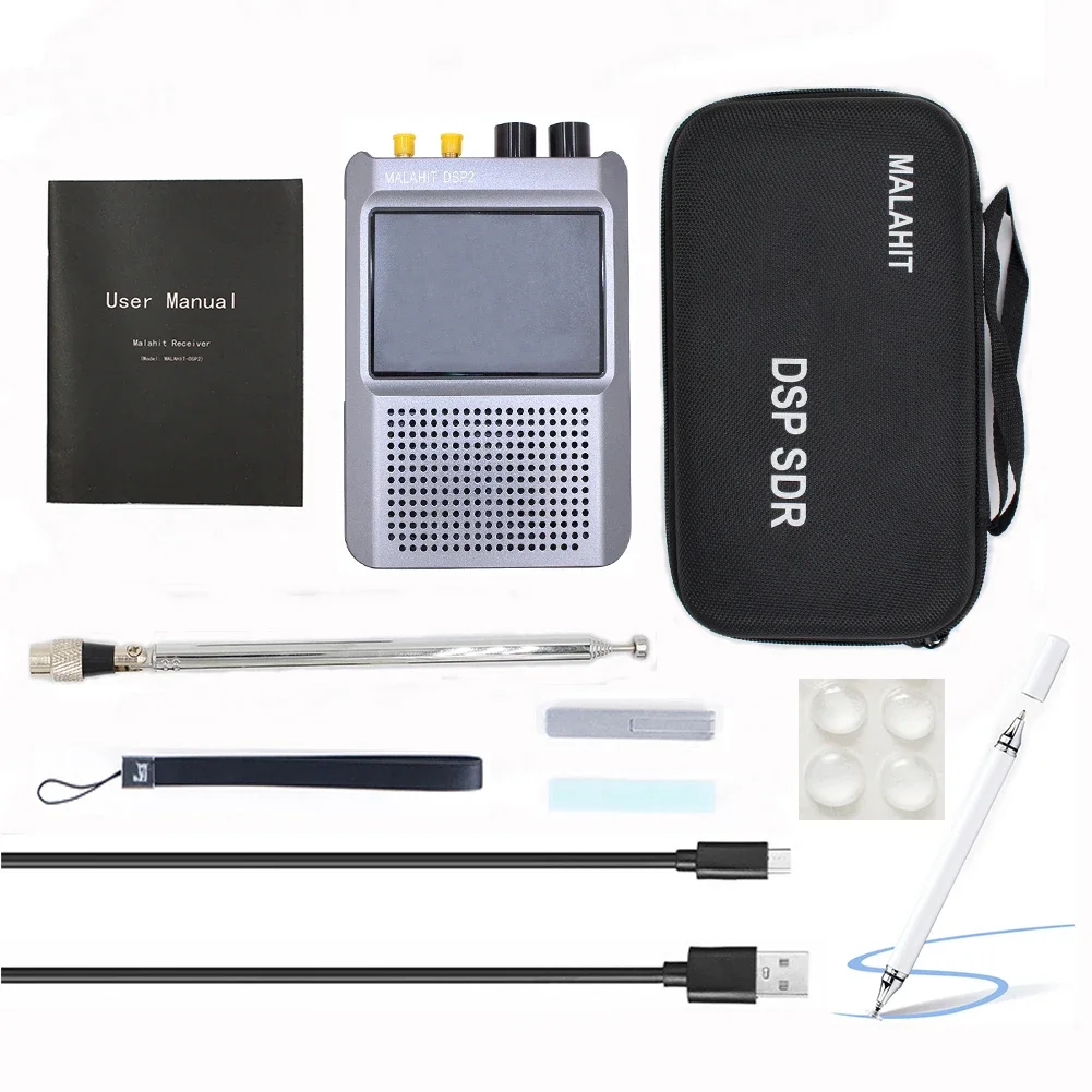 FMT .New Firmware 2.30 Second Generation DSP2 SDR Malachite Radio Receiver 10kHz-380MHz 404MHz-2GHz Stereo Radio Adjustable Filt