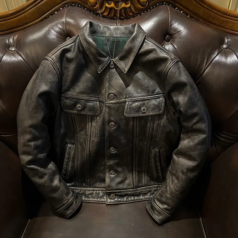 

leather for men green tea core full-grain top layer cowhide bulk pure available