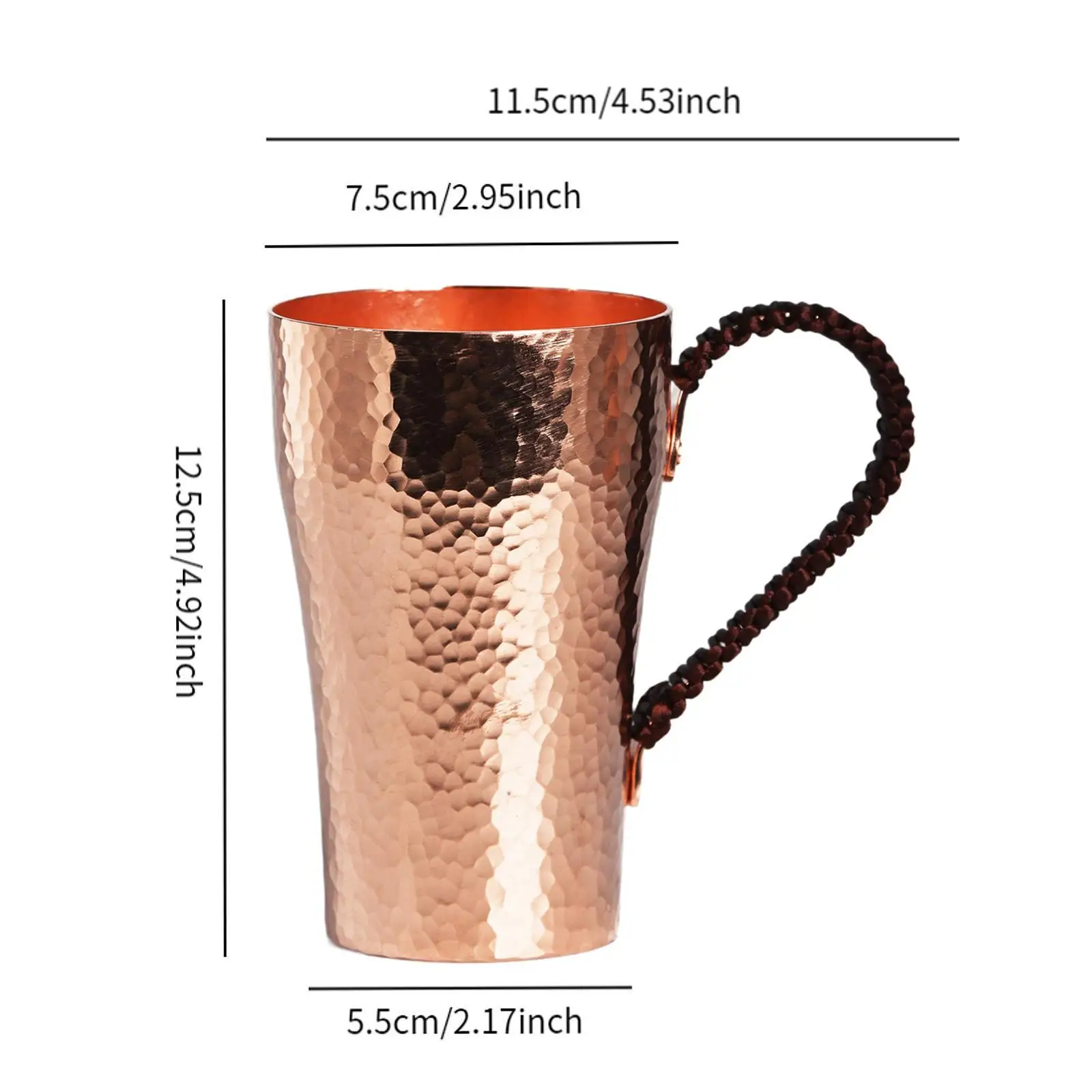 كوب شاي نحاسي متعدد الوظائف ، بهلوان نحاسي ، هدايا للتدفئة المنزلية ، كوب ماء لحفلة الشاي ، خرطوم بار الحليب ،