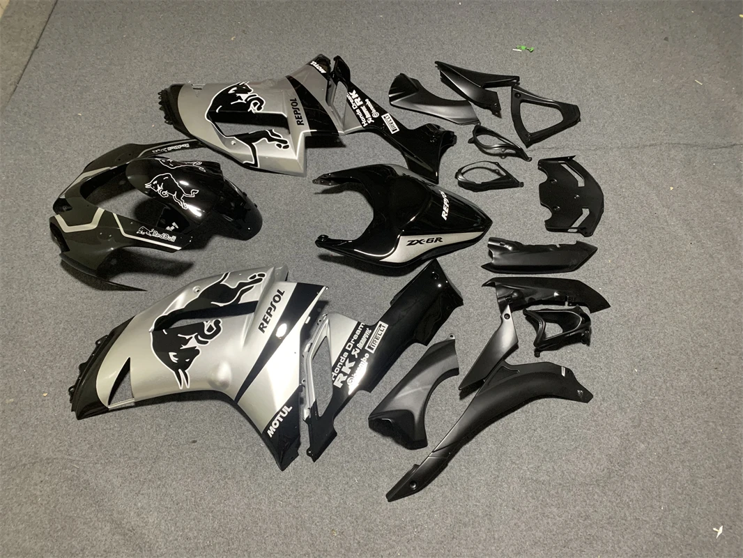 New ABS Whole Motorcycle Fairings Kit Fit for Kawasaki Ninja ZX-6R ZX6R 636 2007 2008 07 08 Bodywork set