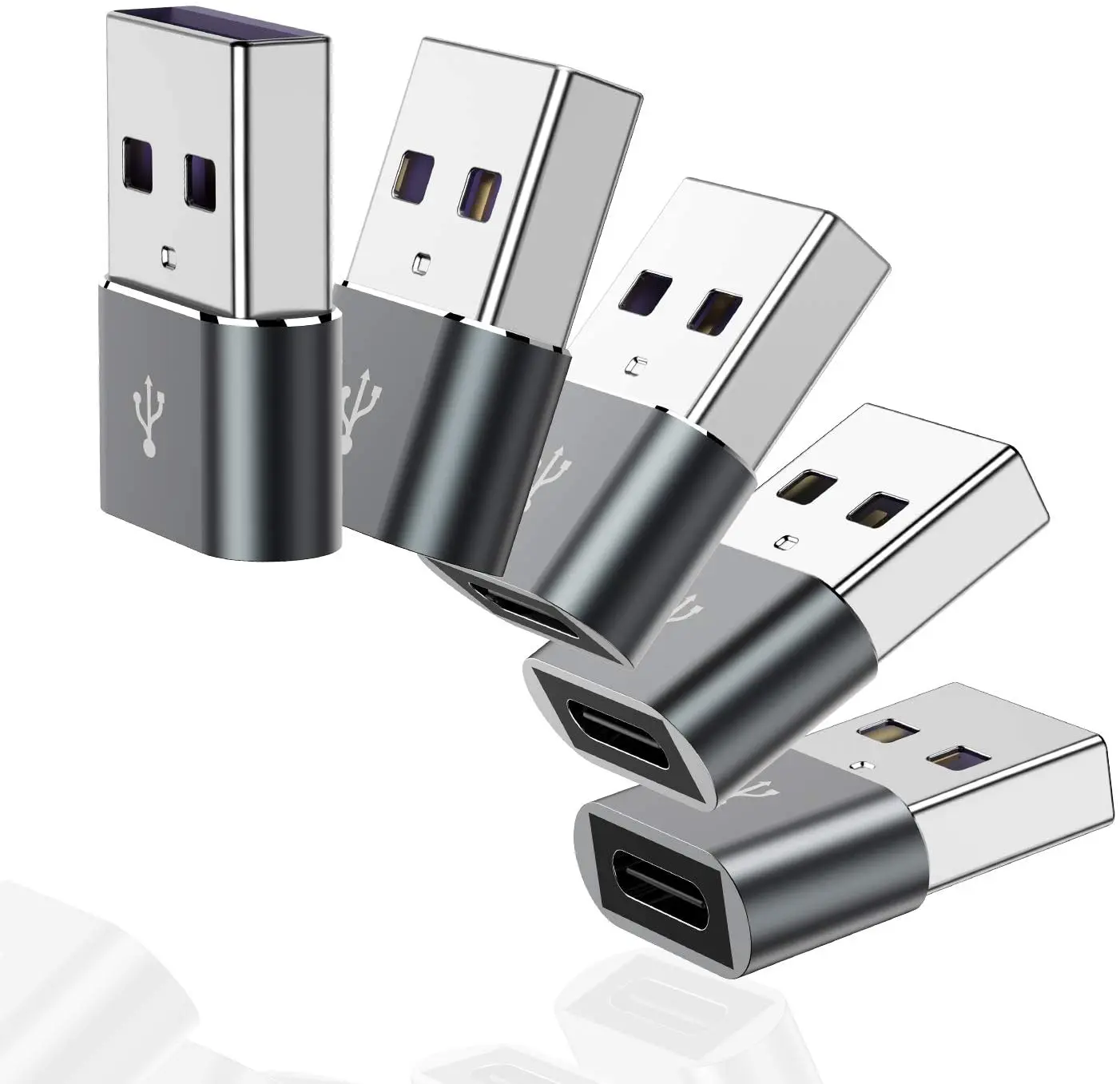 

2PCS Charger Adapter For iPhone 12 13 Pro Max USB Type-C Adapter Type C USB-C Converter For Samsung S20 Laptop Type C Cables