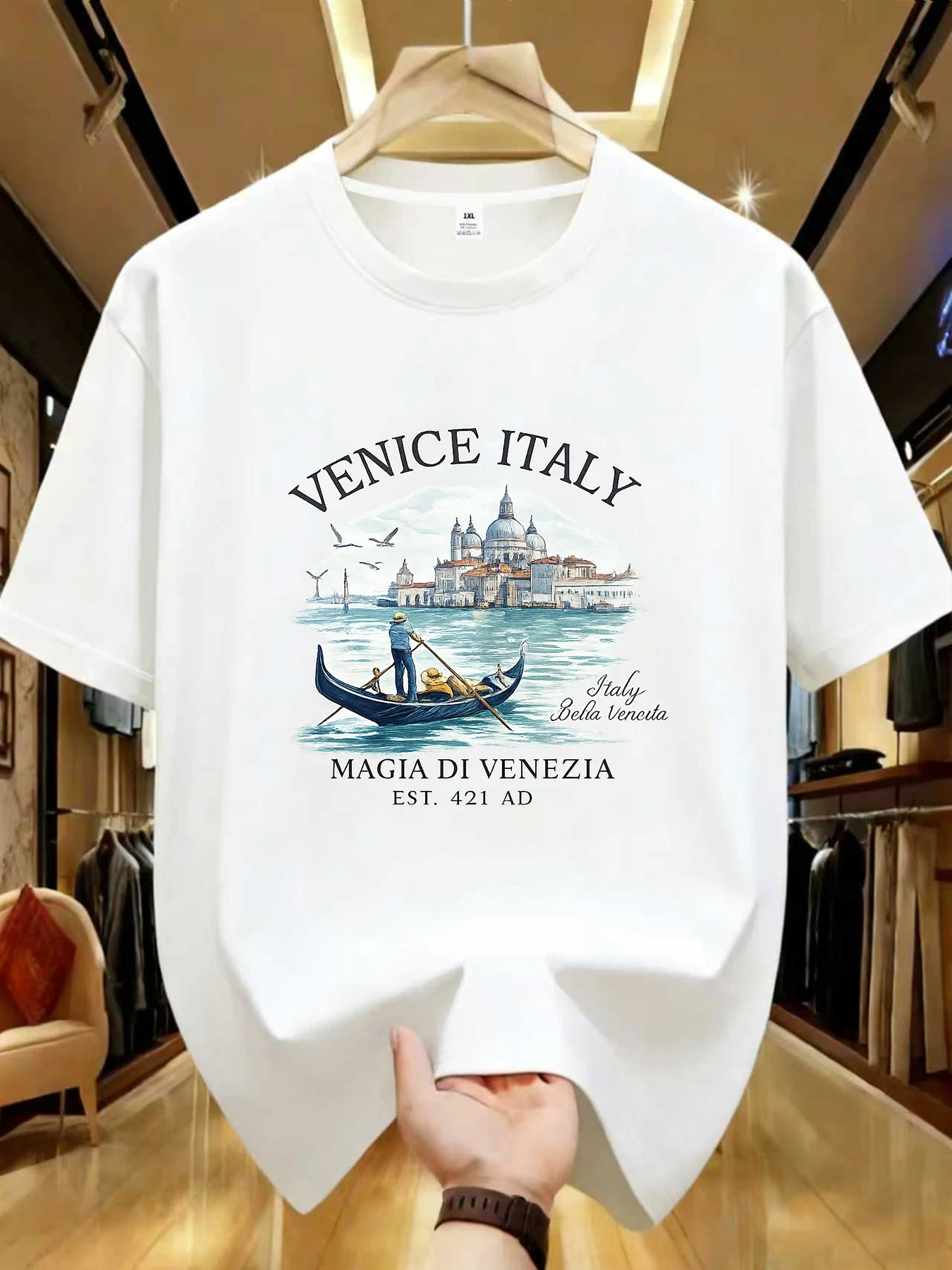 

【WDS0142】Plus Size Women's Crew Neck Casual Short Sleeve T-Shirt Stretch Half Sleeve with Trendy Print