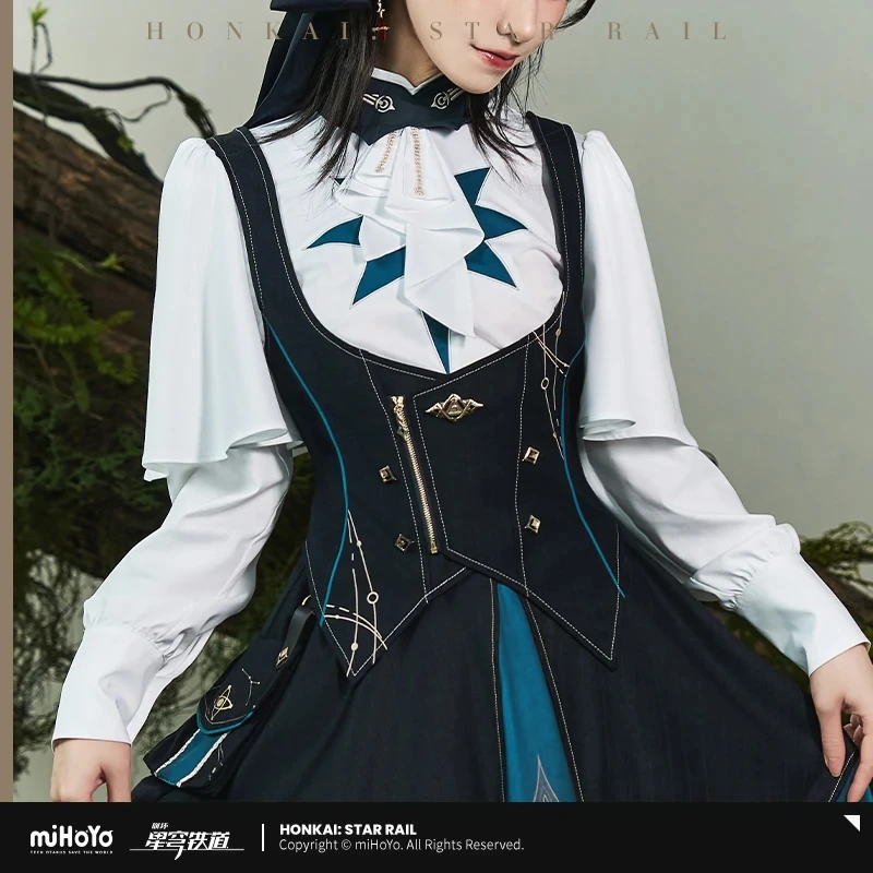 Artículos oficiales de miHoYo, licenciados para Honkai: StarRail, de la serie Impression, con temática de Anaxa, que incluyen disfraces de personajes del juego y chalecos para cosplay.