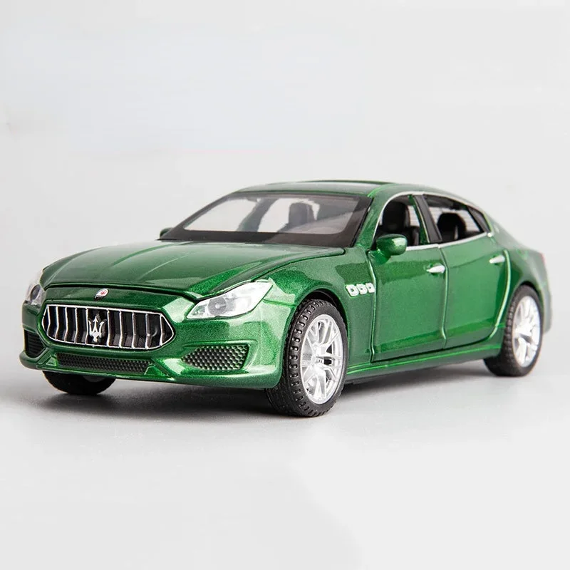 1:32 Maserati Ghibli Simulation Coupe Toy Vehicles Model Alloy Pull Back Children Genuine License Collection Gift Car Kids F407