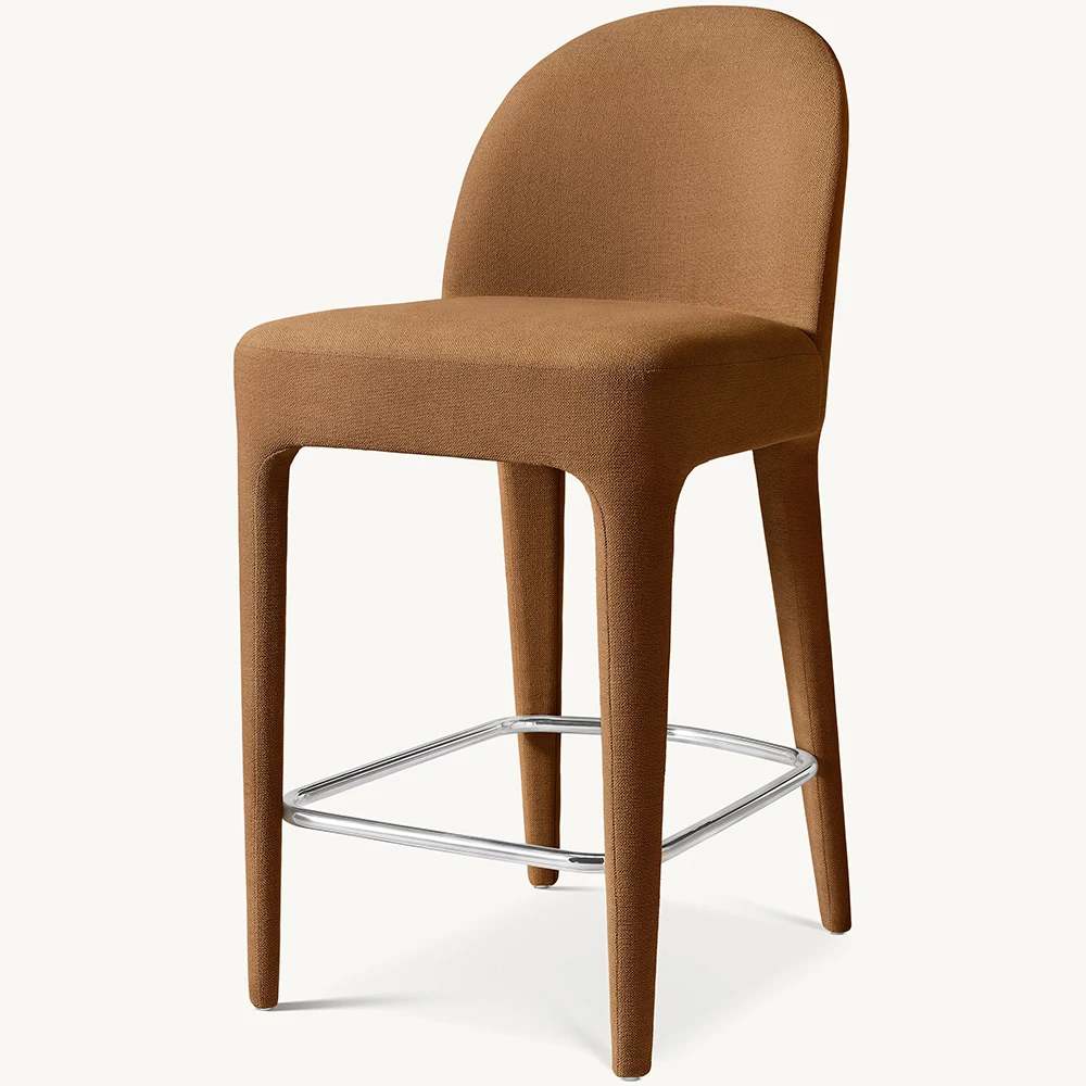 Luxury Modern Wooden High Chair Counter Bar Stools for Hotels Apartments Restaurants
