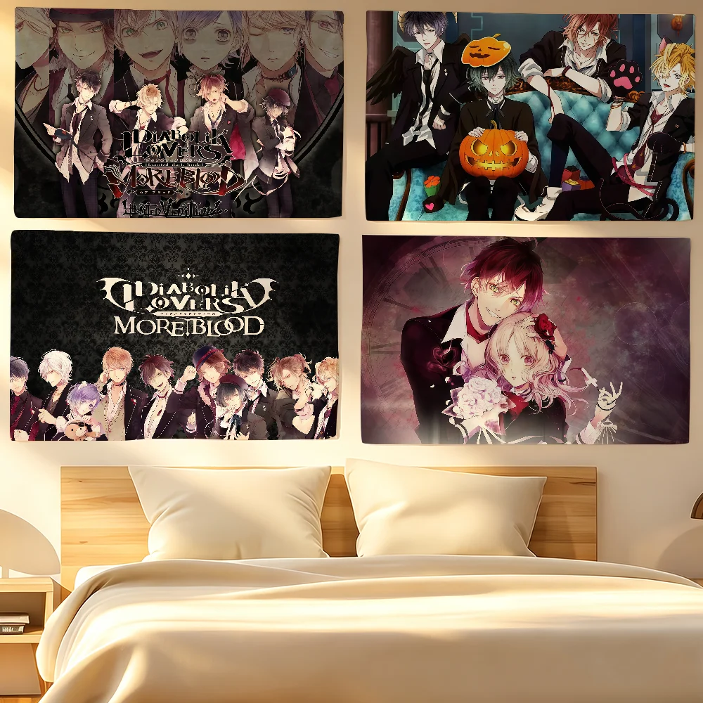 Game D-Diabolik Loves Flag Banner For Sports Matches Games Parade Rally Holiday Festival Backyard Balcony Club Bar Decor