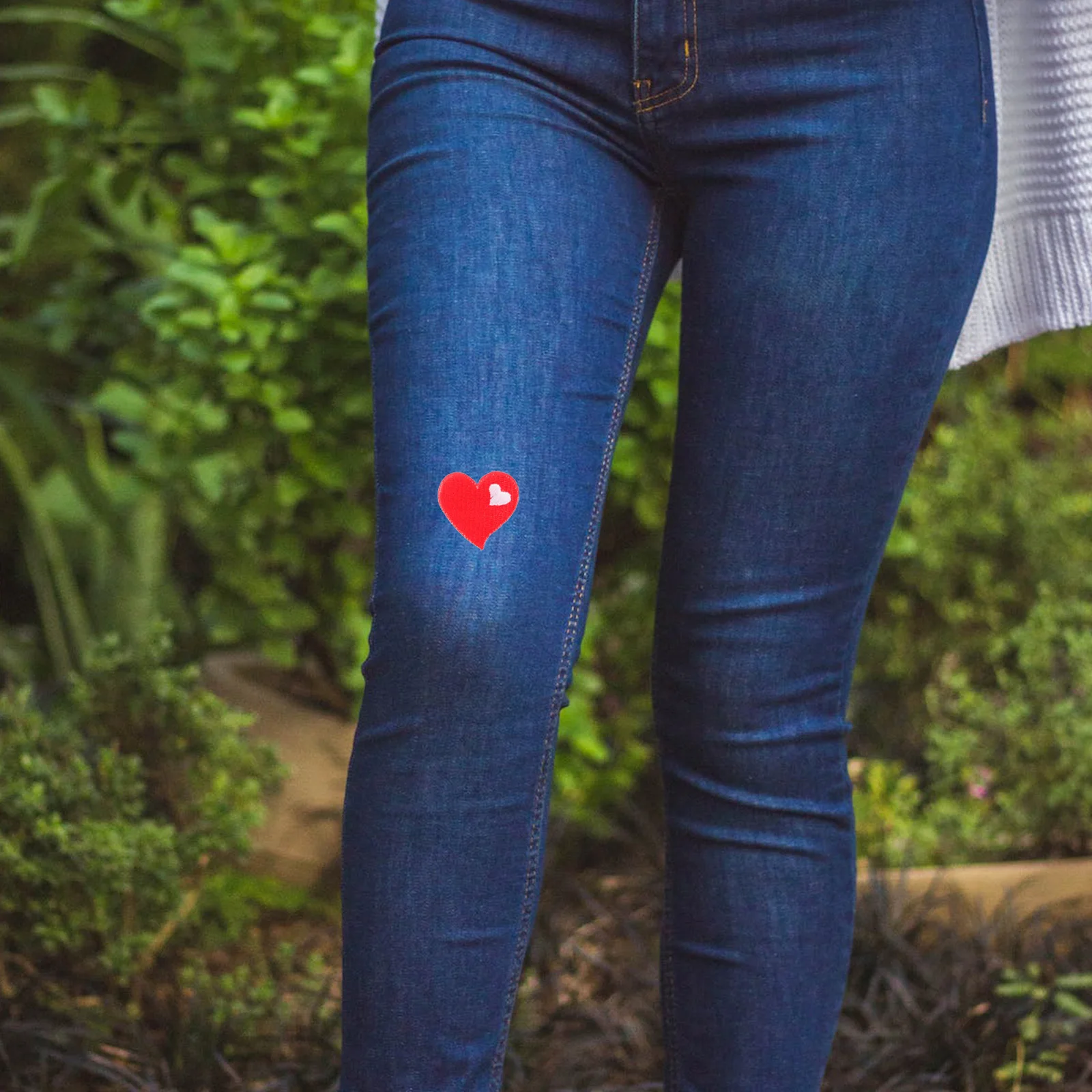 

10pcs Heart Appliques Cute Iron On Patches Embroidery Decor For Clothes Hats Jackets Bags Backpacks Shoes Coats Sew On Patch