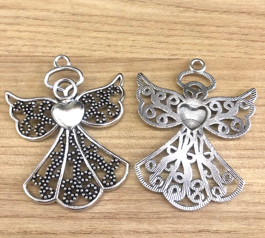 

2pcs 68*54mm Zinc alloy metal hollow pendants for handmade accessories HW3556