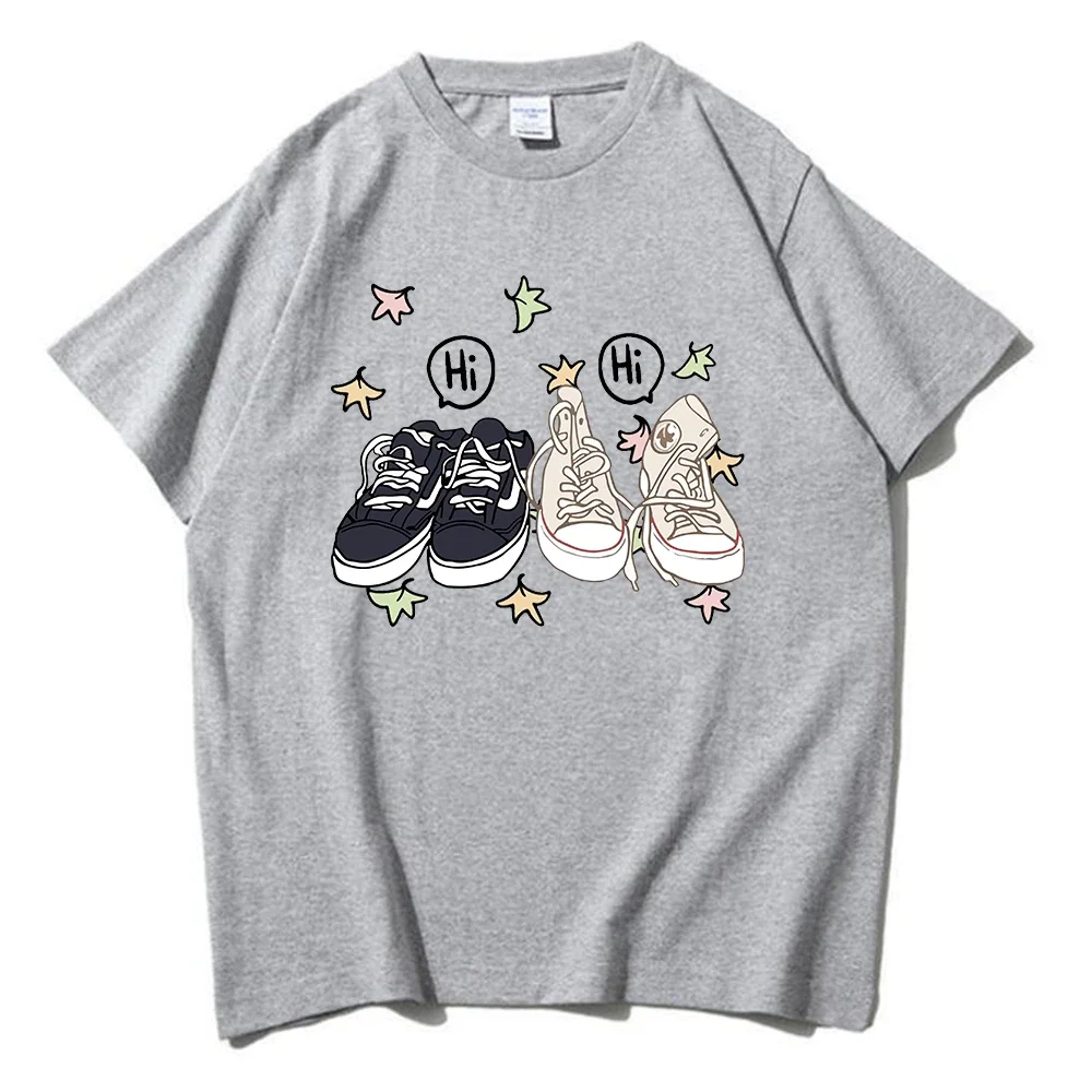 Heartstopper T-Shirt Nick Charlie Shoes Hi Clothes Tops Tees Camiseta  Womens top casual Short Sleeve T-Shirt For Spring & Summe