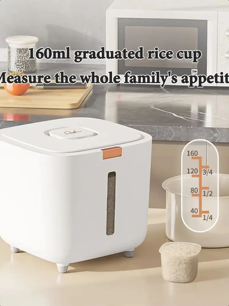 Insect Proof Moisture Proof Rice Box Grain Sealed Jar Kitchen Container 5/10KG Storage Kitchen Container Storage Box with Lid